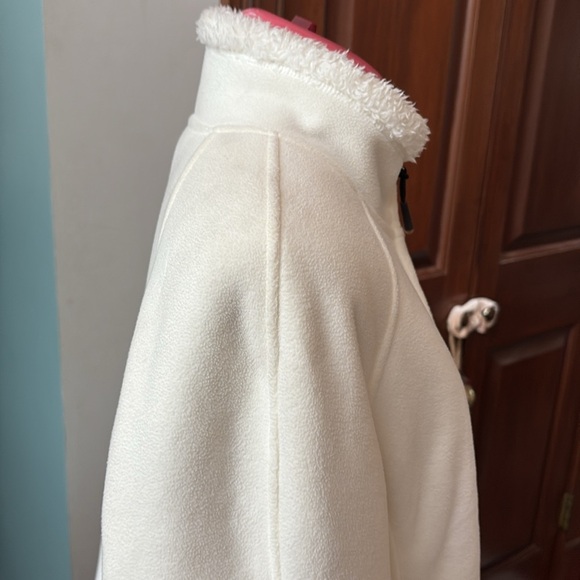 Green Tea  Jacket  coat  full zip front Cozy Sherpa lined  off-white  ivory - Picture 6 of 13